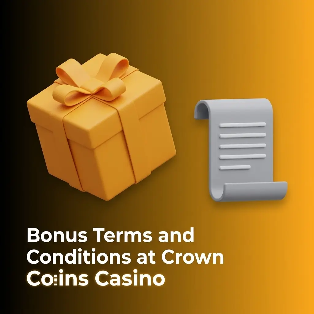 Crown Coins Casino bonus terms including eligibility, Sweeps Coins playthrough, redemption rules, and geographic restrictions