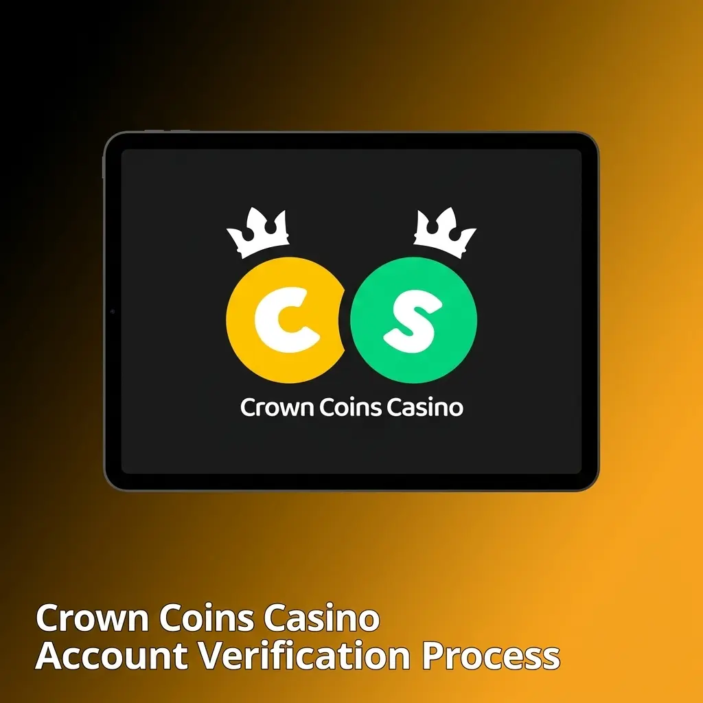 Crown Coins Casino account verification process showing ID upload, proof of address, and selfie steps for Sweeps Coins redemption