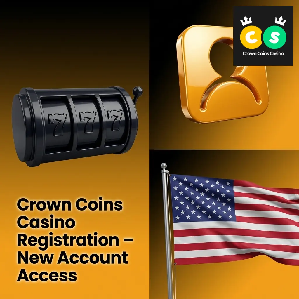 Crown Coins Casino registration page showing new account sign-up form with welcome bonus offer of 100,000 Crown Coins