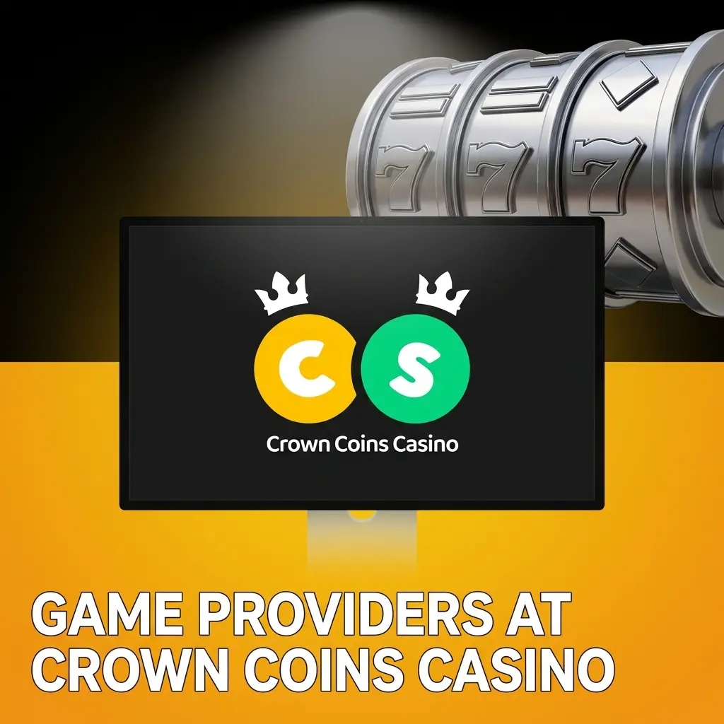 Crown Coins Casino game providers logos including Pragmatic Play, NetEnt, Evolution, Microgaming, and IGT