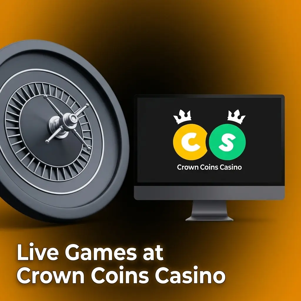 Live dealer games at Crown Coins Casino featuring professional dealers streaming HD roulette, blackjack, and game shows in real time