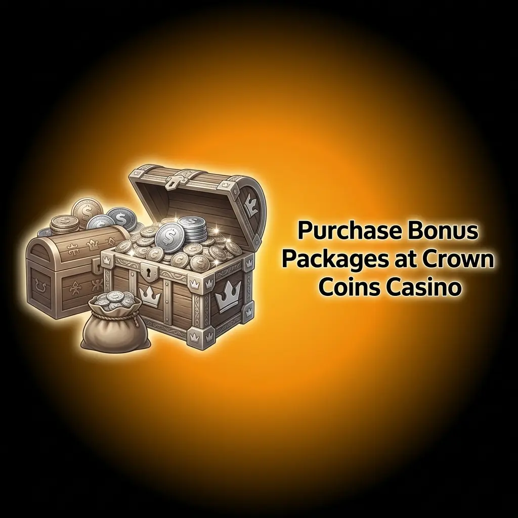 Crown Coins Casino purchase bonus packages offering Crown Coins and Sweeps Coins across standard, mid-tier, and premium tiers